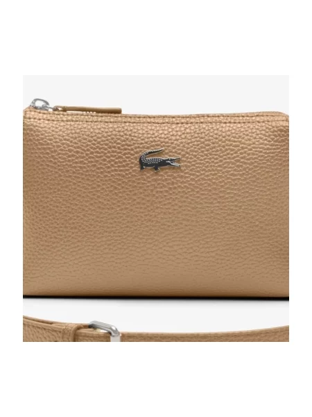 Geanta crossbody Lacoste bej