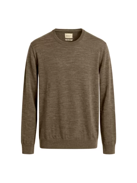 Sweter Gant brązowy