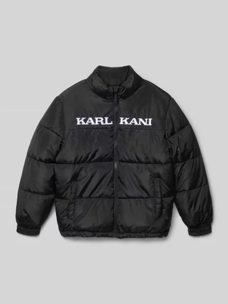 Kurtka pikowana z wyhaftowanym logo Karl Kani czarna