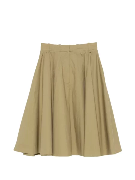 Fustă midi Nude evazată verde