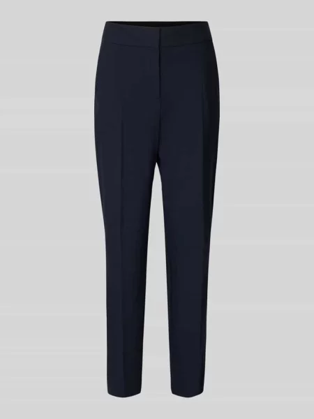 Spodnie wąskie o kroju regular fit z kantami S.oliver Black Label czarne