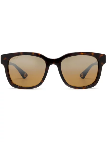 Sunčane naočale Gucci Eyewear s printom smeđa