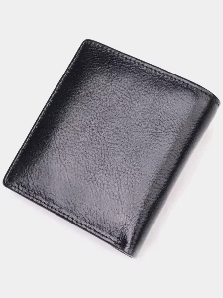 Кожаный кошелек St Leather Accessories черный