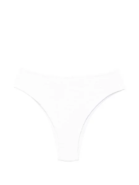 Haftowany bikini Farm Rio w kwiatki biały