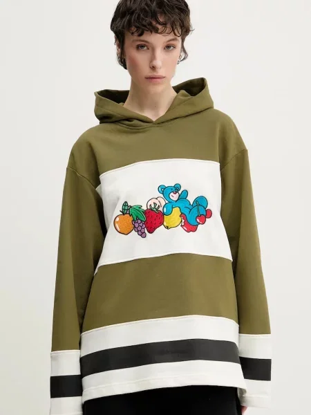 Кофта Inbetweeners з капюшоном візерунок зелений