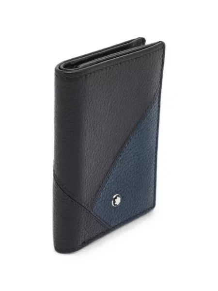 Peněženka Montblanc s geometrickým vzorem černá