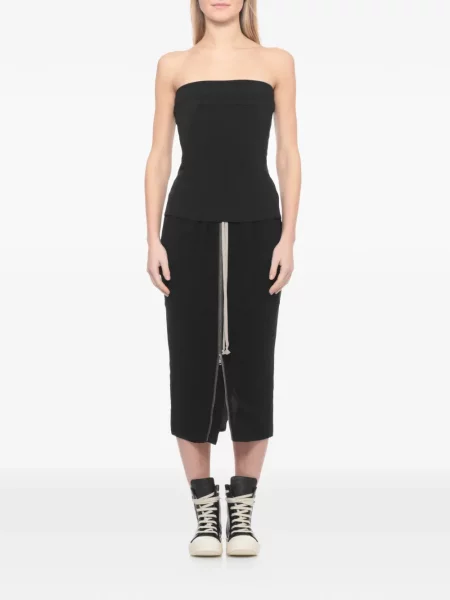 Top Rick Owens fără mâneci negru
