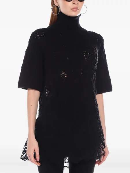 Top Ermanno Scervino de lână negru