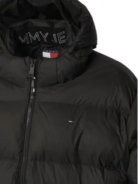 Vatovaná bunda Tommy Jeans černá
