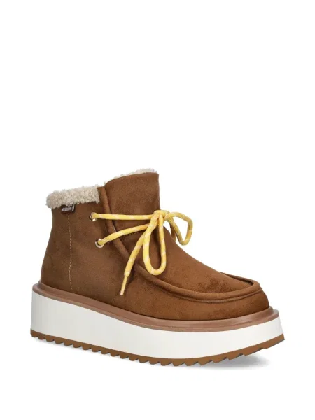 Botine Love Moschino cu platformă maro