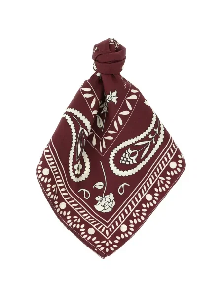 Jedwabna szal Alberto Biani czerwona