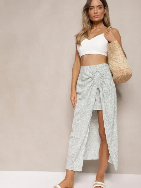 Fustă deschis verde