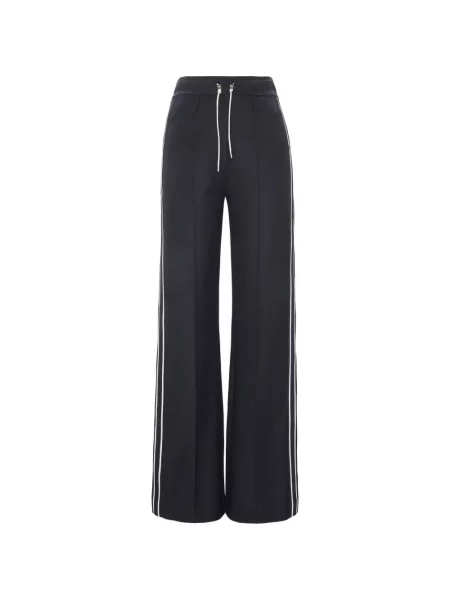 Pantaloni Dorothee Schumacher cu dungi alergare albastru