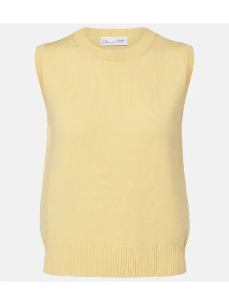 Vestă Oscar De La Renta de lână galben