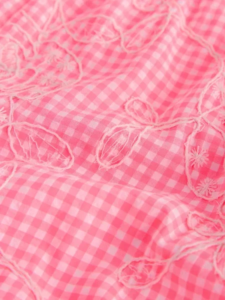 Next Nadrág Gingham málna fehér