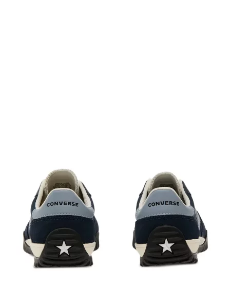Plisirana trčanje vesta Converse s izlizanim efektom plava