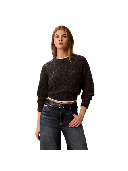 Sweter Calvin Klein wełniany szary