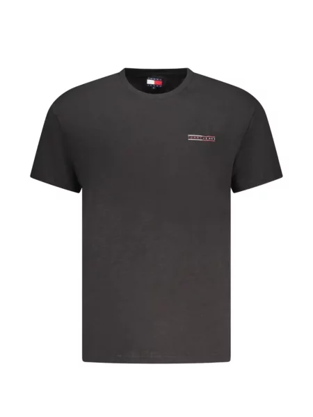Tricou Tommy Hilfiger cu autograf negru