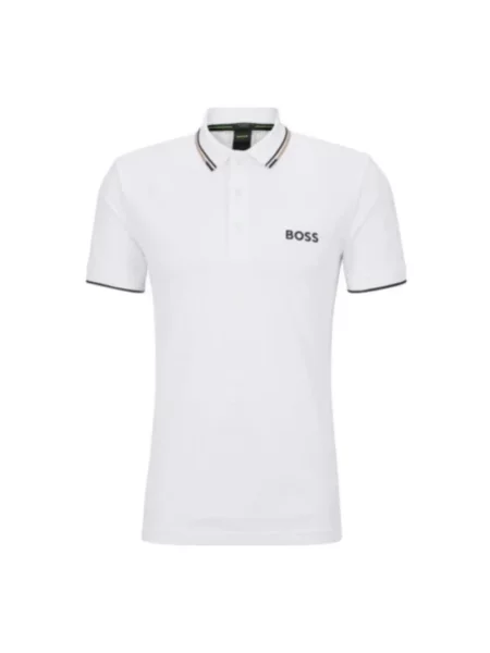 BOSS Green polo biała