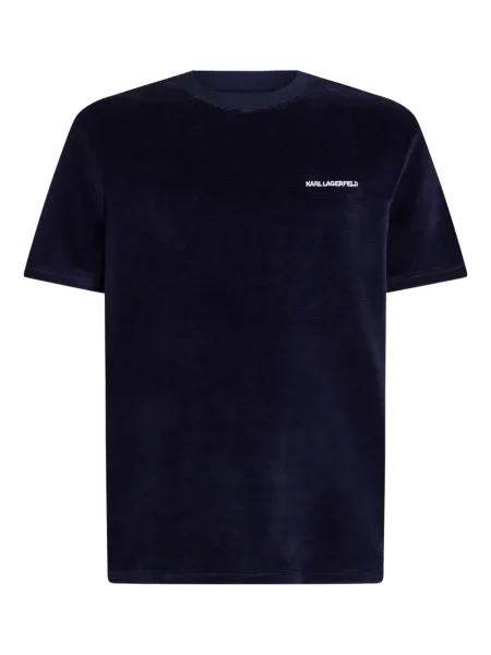 Tricou Karl Lagerfeld cu autograf albastru