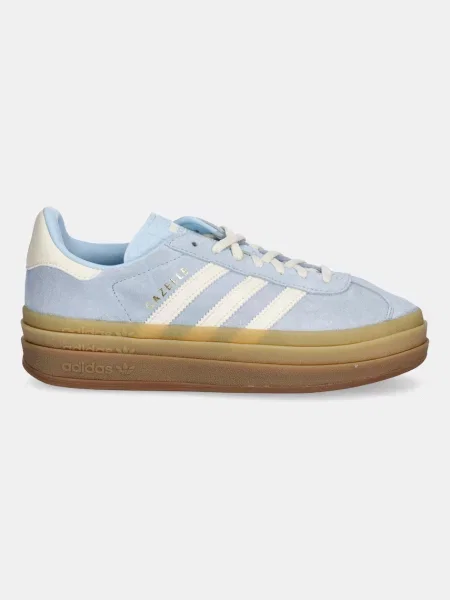 Semišové tenisky adidas Originals Gazelle Bold modrá