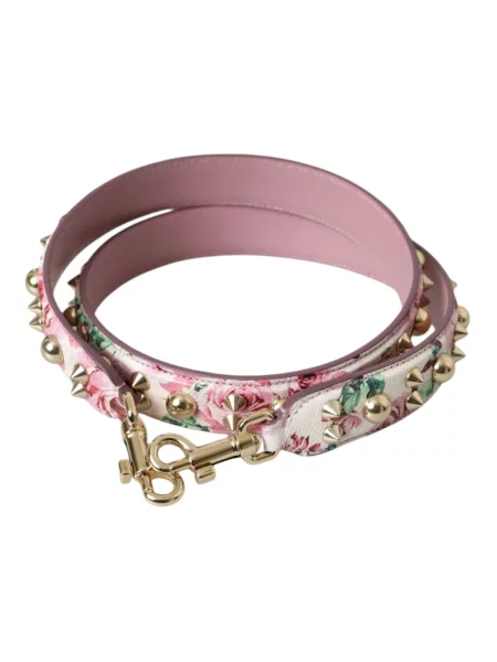 Pasek Dolce And Gabbana w kwiatki różowy