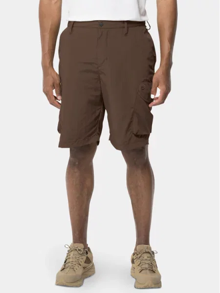 Jack Wolfskin Šortky z materiálu Kalahari hnědá