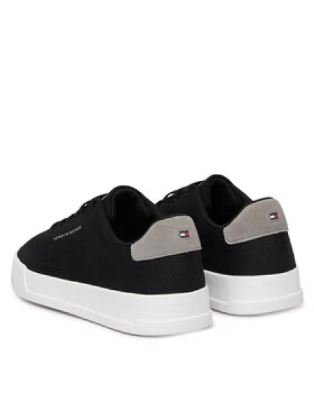 Laisvalaikio batai Tommy Hilfiger Th Court Knit juoda