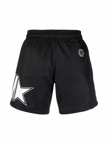 Spodní díl plavek Philipp Plein s potiskem černý