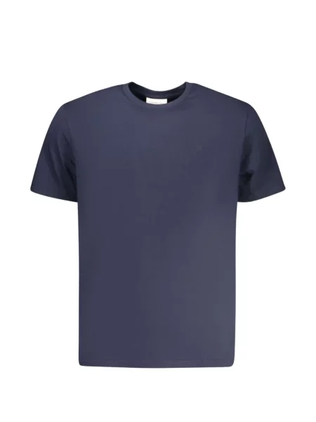 Tricou Calvin Klein cu autograf albastru