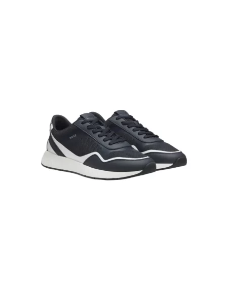 Sneakersy Boss niebieskie