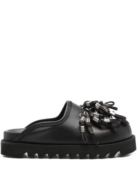 Papuci tip mules Toga Pulla din piele negru