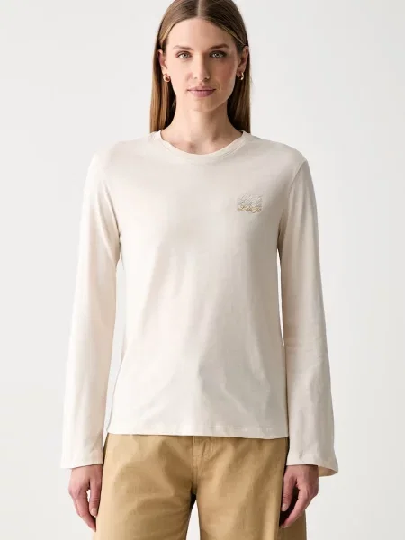 Tricou cu mânecă lungă Liu Jo bej