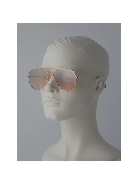 Okulary przeciwsłoneczne Moncler żółte