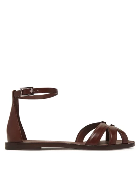 Sandały Max Mara brązowe
