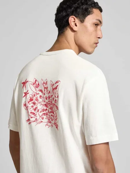 T-shirt o kroju regular fit z czystej bawełny Kenzo biała