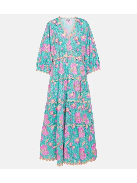 Rochie maxi Juliet Dunn din poplin de costum