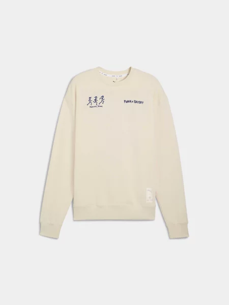 Жіночий Світшот PUMA Unisex x Saysky Ls Knit комбінований верх білий