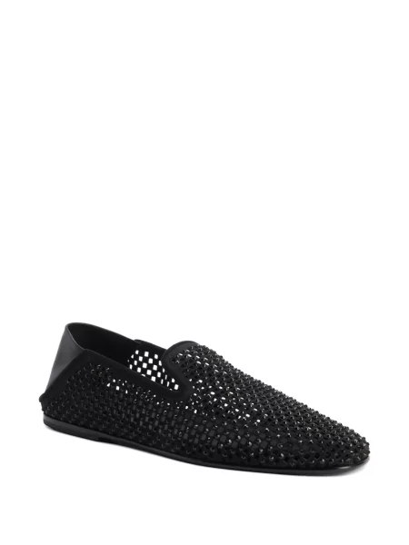 Stras pantofi loafer Giuseppe Zanotti negru