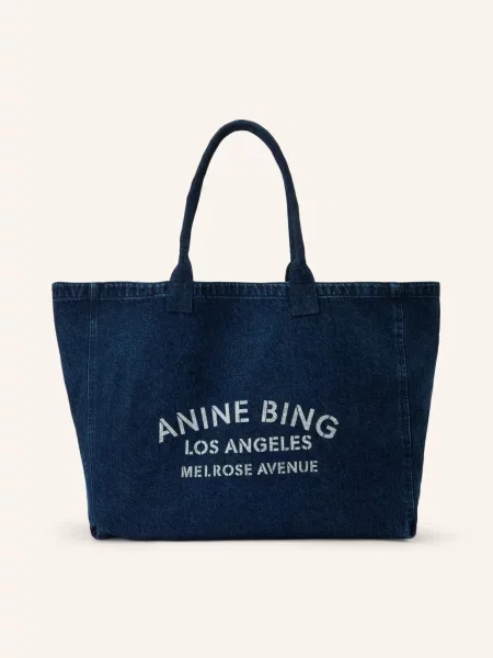 Shopper kabelka Anine Bing modrá