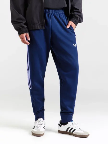 ADIDAS ORIGINALS Nohavice SPACER námornícka modrá biela