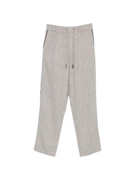 Pantaloni Iceberg de in cu dungi cu cordon gri