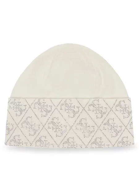 Čiapka Guess Krémová biela