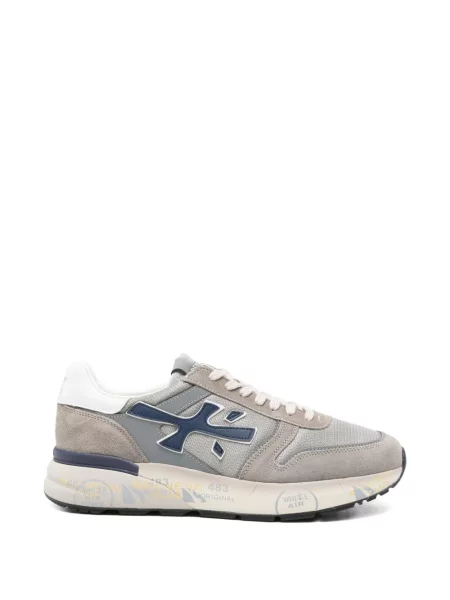 Sneakerși Premiata din piele de căprioară gri