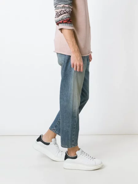 Decupat blugi Balmain albastru