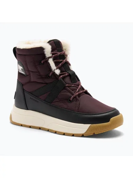 Ghete pentru femei Sorel Whitney III Mid Wp red lodge/black negru