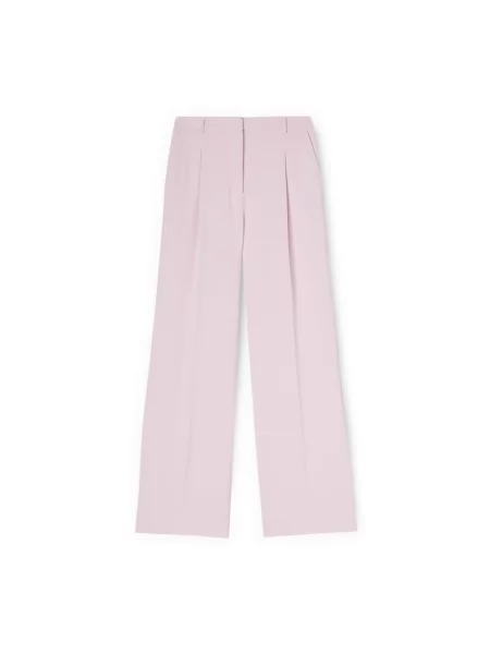 Spodnie palazzo Motivi z krepy różowe
