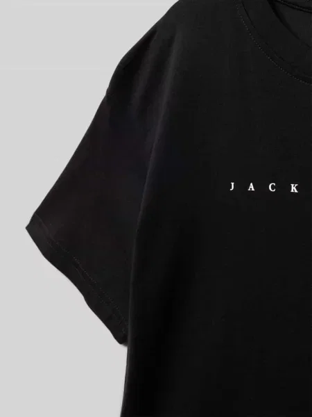 T-shirt z nadrukiem z logo Model ESTAR' Jack & Jones czarna