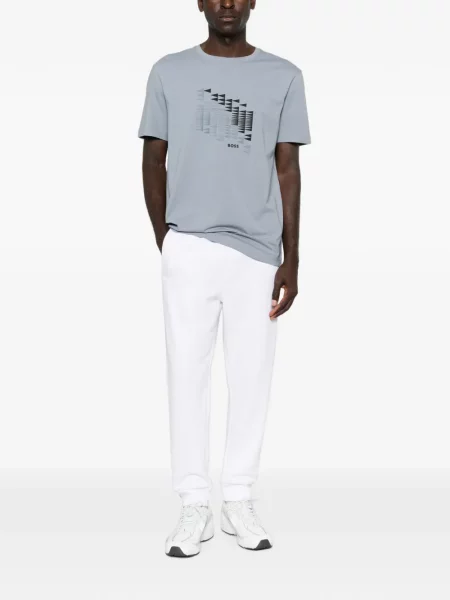 Tricou Boss cu imagine gri