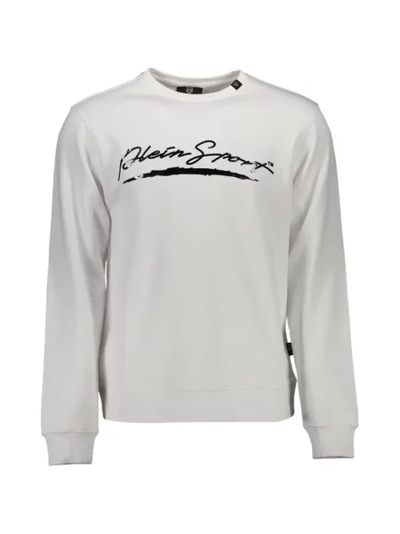 Pulover Plein Sport cu imagine alb
